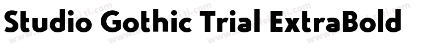 Studio Gothic Trial ExtraBold Itali字体转换